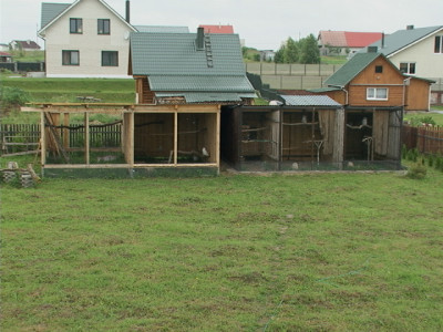 Tu jeszcze dobudowuje 1 woljere.